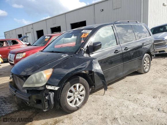 2010 Honda Odyssey EX-L with VIN 5FNRL3H76AB102245, listed as a Copart auction lot 46564705 with 204,010 mi miles and Non Repairable. Bid and sale history available at carsss.com. Image 1.