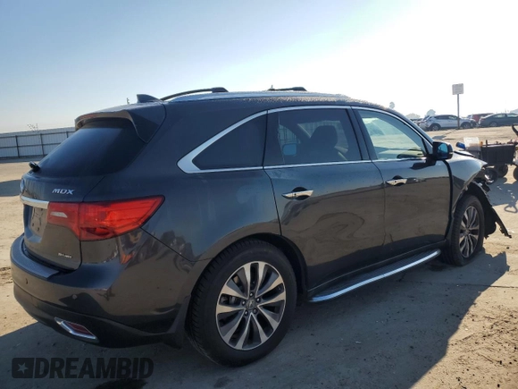 2016 Acura MDX w/Tech with VIN 5FRYD4H42GB013655, listed as a Copart auction lot 50546505 with 152,395 mi miles and Salvage Title. Bid and sale history available at carsss.com. Image 3.