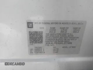 2019 GMC Terrain SLT with VIN 3GKALPEX1KL277406, listed as a IAAI auction lot 41650367 with 77,224 mi miles. Bid and sale history available at carsss.com. Image 9.