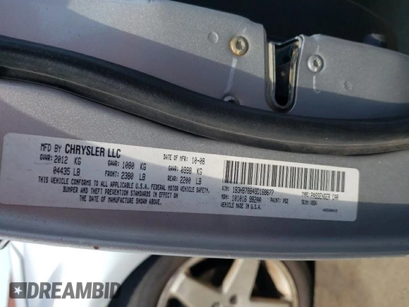 2009 Dodge Caliber R/T z VIN 1B3HB78B49D168677, wystawiony jako Copart lot #58051655 z przebiegiem 104 860 mil mil oraz Szkoda całkowita • Salvage title. Historia ofert i sprzedaży dostępna na DreamBid. Obrazek 12.