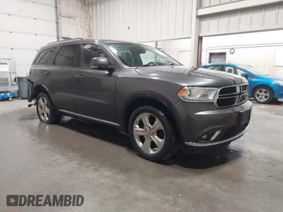 2014 Dodge Durango Limited with VIN 1C4RDJDG3EC278762, listed as a IAAI auction lot 42649501 with 107,556 mi miles and . Bid and sale history available at DreamBid. Image 1.