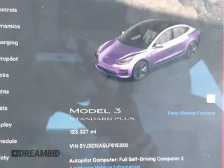 2020 Tesla Model 3 Standard Range Plus z VIN 5YJ3E1EA5LF615350, wystawiony jako IAAI lot #42194363 z przebiegiem 123 327 mil mil oraz . Historia ofert i sprzedaży dostępna na DreamBid. Obrazek 15.