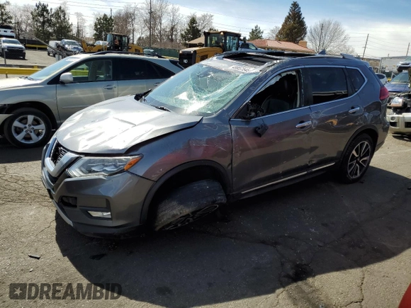 2017 Nissan Rogue SL with VIN 5N1AT2MV2HC774723, listed as a Copart auction lot 48857545 with 205,035 mi miles and Salvage Title. Bid and sale history available at carsss.com. Image 1.