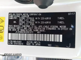 2017 Lexus NX 200t with VIN JTJYARBZ8H2081875, listed as a IAAI auction lot 42030711 with 114,409 mi miles and . Bid and sale history available at DreamBid. Image 9.