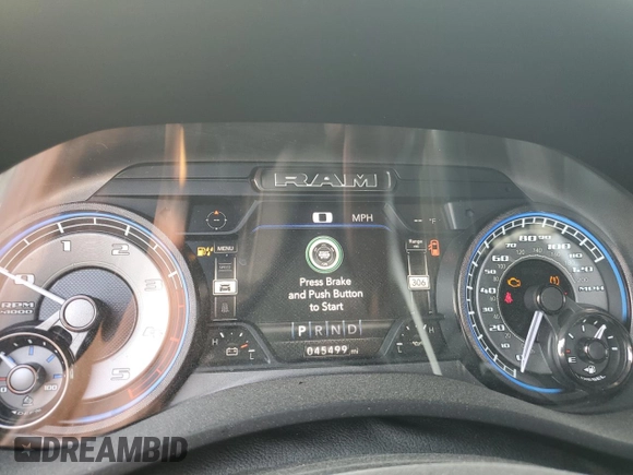 2022 Ram 2500 Limited with VIN 3C6UR5SLXNG418460, listed as a Copart auction lot 75847674 with 45,499 mi miles and Salvage title. Bid and sale history available at DreamBid. Image 9.