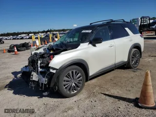 2024 Nissan Pathfinder SL with VIN 5N1DR3CB0RC202379, listed as a Copart auction lot 87537765 with 53,517 mi miles and Salvage Title. Bid and sale history available at carsss.com. Image 1.