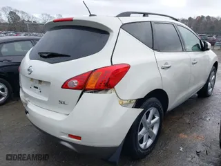 2009 Nissan Murano S with VIN JN8AZ18U09W027706, listed as a IAAI auction lot 41059332 with 197,968 mi miles. Bid and sale history available at carsss.com. Image 4.