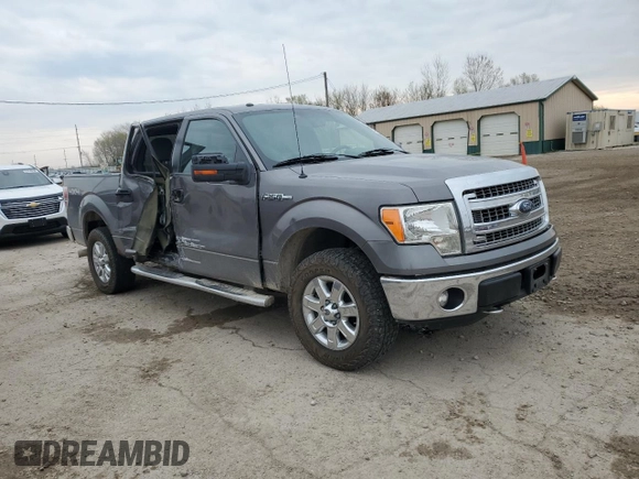 2014 Ford F-150 XL with VIN 1FTFW1EF4EKF02873, listed as a Copart auction lot 52884345 with 326,296 mi miles and Salvage Title. Bid and sale history available at carsss.com. Image 4.