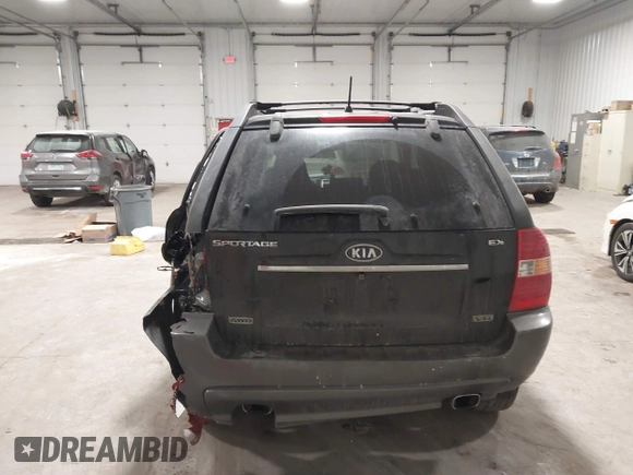 2008 Kia Sportage LX with VIN KNDJE723387535641, listed as a IAAI auction lot 41348580 with 184,430 mi miles. Bid and sale history available at carsss.com. Image 16.