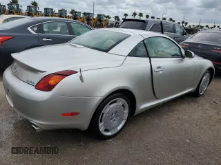 2002 Lexus SC with VIN JTHFN48Y420004275, listed as a Copart auction lot 75213054 with Not Provided miles and Non Repairable. Bid and sale history available at carsss.com. Image 3.