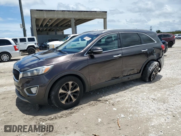2017 Kia Sorento EX with VIN 5XYPH4A54HG302082, listed as a Copart auction lot 62480615 with 346,333 mi miles and Salvage title. Bid and sale history available at DreamBid. Image 1.