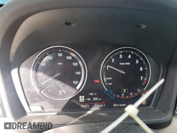 2020 BMW X1 xDrive28i z VIN WBXJG9C00L5R78587, wystawiony jako Copart lot #55016805 z przebiegiem 53 275 mil mil oraz Szkoda całkowita • Salvage title. Historia ofert i sprzedaży dostępna na DreamBid. Obrazek 9.