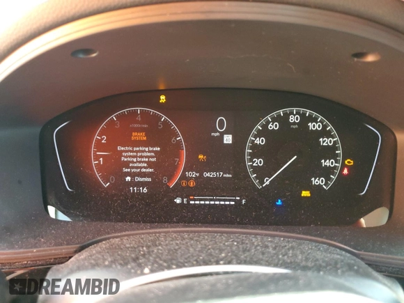 2022 Honda Civic EX with VIN JHMFE1F7XNX008710, listed as a Copart auction lot 62135565 with 42,517 mi miles and Salvage title. Bid and sale history available at DreamBid. Image 9.