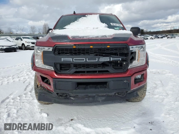 2019 Ford F-150 XL with VIN 1FTEW1E56KFB64268, listed as a Copart auction lot 42147164 with 0 mi miles and Salvage Title. Bid and sale history available at carsss.com. Image 5.