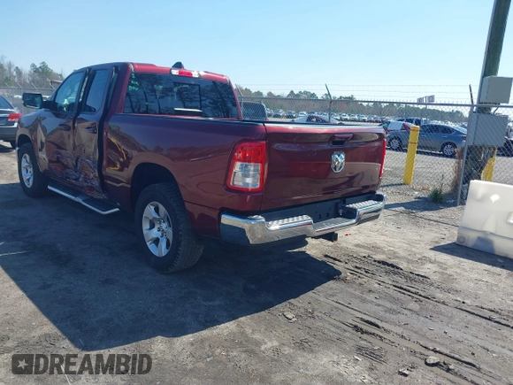 2022 Ram 1500 Big Horn with VIN 1C6RREBG2NN329109, listed as a IAAI auction lot 41675039 with 62,732 mi miles and . Bid and sale history available at DreamBid. Image 3.