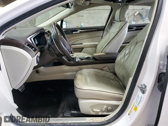 2017 Ford Fusion Titanium with VIN 3FA6P0D99HR138992, listed as a Copart auction lot 58421995 with 24,057 mi miles and Salvage title. Bid and sale history available at DreamBid. Image 7.