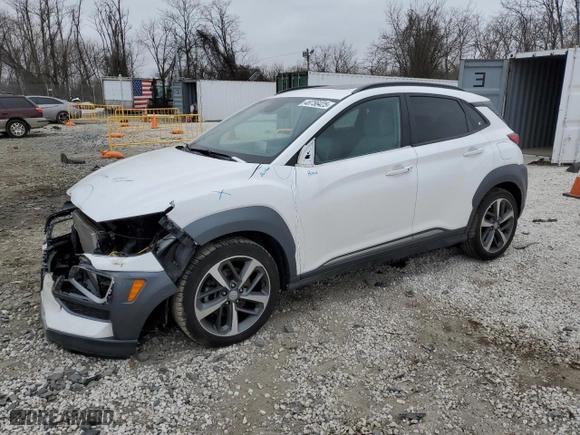 2021 Hyundai Kona Ultimate with VIN KM8K5CA50MU720575, listed as a Copart auction lot 48756425 with 27,054 mi miles and Salvage Title. Bid and sale history available at carsss.com. Image 1.