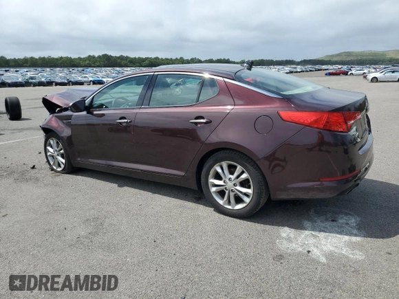 2013 Kia Optima EX with VIN 5XXGN4A77DG126248, listed as a Copart auction lot 63496335 with 149,848 mi miles and Salvage title. Bid and sale history available at DreamBid. Image 2.
