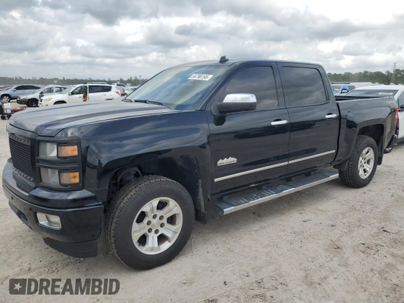 2014 Chevrolet Silverado 1500 High Country with VIN 3GCUKTEC6EG546370, listed as a Copart auction lot 54798195 with 178,487 mi miles and Salvage Title. Bid and sale history available at carsss.com. Image 1.