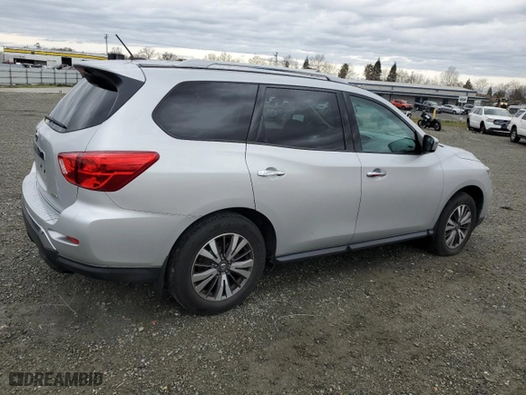 2017 Nissan Pathfinder S with VIN 5N1DR2MM9HC651522, listed as a Copart auction lot 43484845 with 139,020 mi miles and Salvage Title. Bid and sale history available at carsss.com. Image 3.