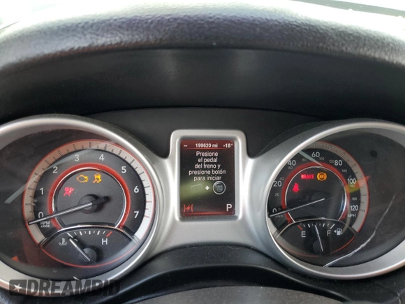 2013 Dodge Journey SE with VIN 3C4PDCAB7DT680055, listed as a Copart auction lot 58241435 with 199,620 mi miles and Salvage title. Bid and sale history available at DreamBid. Image 9.