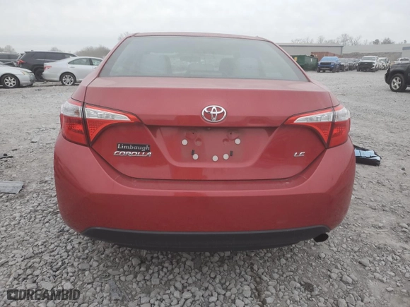 2016 Toyota Corolla L with VIN 2T1BURHE8GC601996, listed as a Copart auction lot 88357705 with 100,826 mi miles and Salvage Title. Bid and sale history available at carsss.com. Image 6.