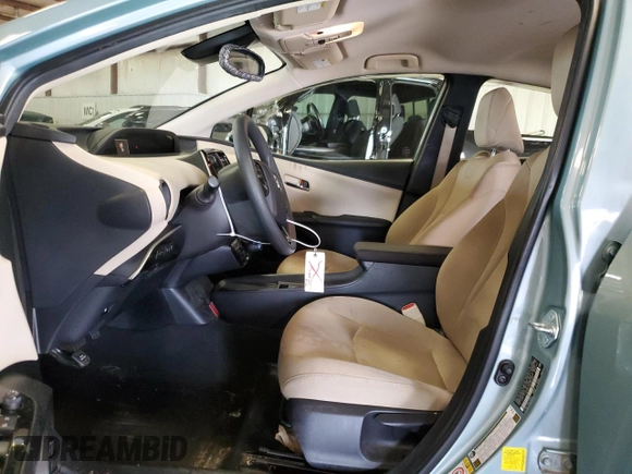 2021 Toyota Prius LE with VIN JTDL9MFU4M3029624, listed as a Copart auction lot 63574795 with 36,209 mi miles and Non repairable. Bid and sale history available at DreamBid. Image 7.