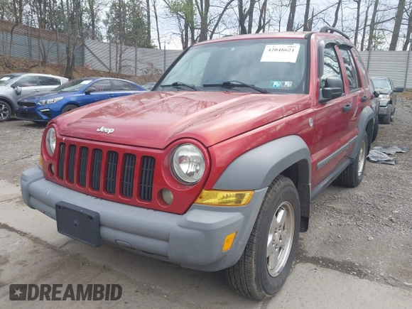 2006 Jeep Liberty Sport with VIN 1J4GL48KX6W137241, listed as a IAAI auction lot 42048621 with 83,523 mi miles and . Bid and sale history available at carsss.com. Image 13.