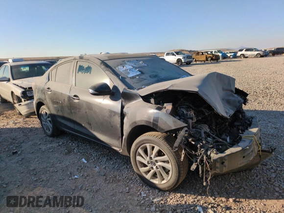 2013 Mazda 3 i Grand Touring with VIN JM1BL1W78D1829022, listed as a Copart auction lot 89028435 with Not Provided miles and Salvage Title. Bid and sale history available at carsss.com. Image 4.