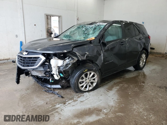 2020 Chevrolet Equinox LS z VIN 2GNAXHEV8L6259843, wystawiony jako Copart lot #57400365 z przebiegiem 35 371 mil mil oraz Czysty tytuł • Clean title. Historia ofert i sprzedaży dostępna na DreamBid. Obrazek 1.