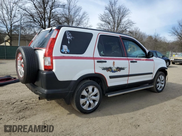 2005 Honda CR-V EX with VIN SHSRD78855U307292, listed as a Copart auction lot 47638585 with 252,940 mi miles and Salvage Title. Bid and sale history available at carsss.com. Image 3.