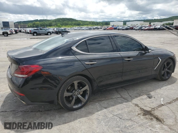 2019 Genesis G70 Advanced with VIN KMTG44LA0KU037450, listed as a Copart auction lot 56333775 with 55,434 mi miles and Clean title. Bid and sale history available at DreamBid. Image 3.