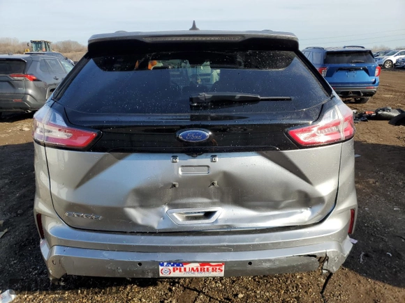 2020 Ford Edge SEL with VIN 2FMPK4J96LBB29498, listed as a Copart auction lot 48541825 with 75,548 mi miles and Salvage Title. Bid and sale history available at carsss.com. Image 6.