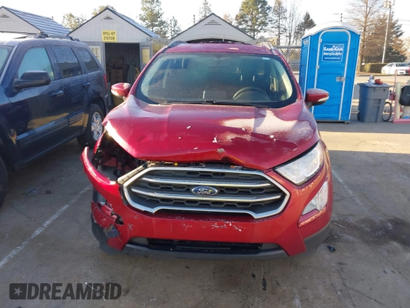 2021 Ford EcoSport SE with VIN MAJ3S2GE4MC439796, listed as a IAAI auction lot 41238032 with 59,028 mi miles and . Bid and sale history available at DreamBid. Image 12.