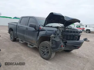 2020 Chevrolet Silverado 1500 Custom Trail Boss with VIN 3GCPYCEF0LG237447, listed as a IAAI auction lot 41213464 with 118,562 mi miles and . Bid and sale history available at DreamBid. Image 1.