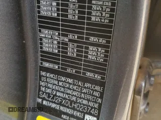 2020 Land Rover Range Rover Evoque S z VIN SALZJ2FX0LH023748, wystawiony jako Copart lot #47640865 z przebiegiem 107 018 mil mil oraz Szkoda całkowita • Salvage title. Historia ofert i sprzedaży dostępna na DreamBid. Obrazek 13.