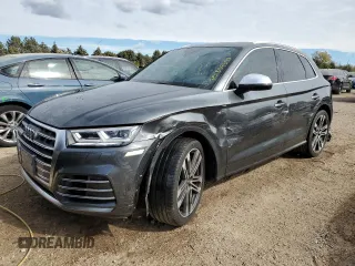 2018 Audi SQ5 Premium Plus with VIN WA1A4AFY3J2015507, listed as a Copart auction lot 75185954 with 71,386 mi miles and Salvage Title. Bid and sale history available at DreamBid. Image 1.