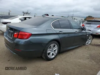 2011 BMW 5 Series 528i with VIN WBAFR1C55BC750294, listed as a Copart auction lot 52943035 with 137,909 mi miles and Salvage Title. Bid and sale history available at carsss.com. Image 3.