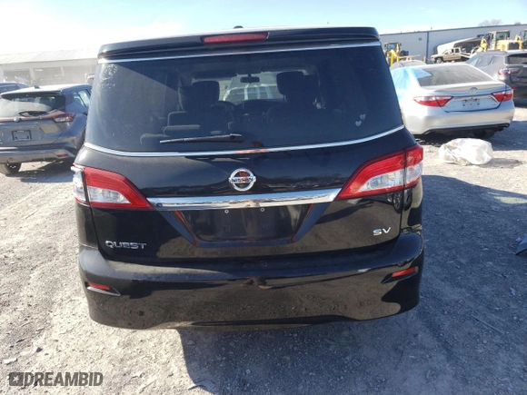 2015 Nissan Quest SV with VIN JN8AE2KP7F9120463, listed as a Copart auction lot 49695485 with 143,413 mi miles and Clean Title. Bid and sale history available at carsss.com. Image 6.
