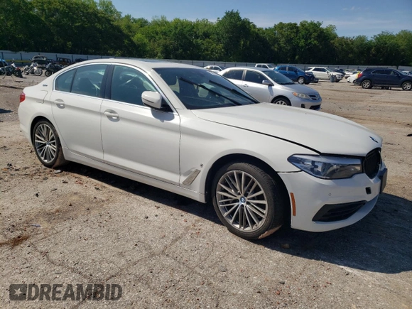 2019 BMW 5 Series 530e with VIN WBAJA9C57KB254922, listed as a Copart auction lot 55161535 with Not provided miles and Salvage title. Bid and sale history available at DreamBid. Image 4.