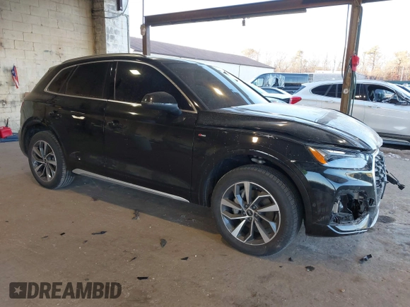 2024 Audi Q5 S line Prestige with VIN WA1FAAFY1R2090698, listed as a IAAI auction lot 41273717 with 8,684 mi miles and . Bid and sale history available at DreamBid. Image 1.