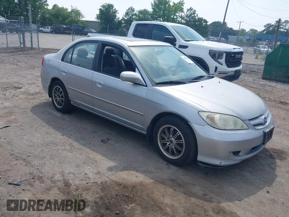 2004 Honda Civic EX z VIN 2HGES26764H535286, wystawiony jako IAAI lot #42505626 z przebiegiem 195 965 mil mil oraz . Historia ofert i sprzedaży dostępna na DreamBid. Obrazek 1.