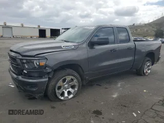 2024 Ram 1500 Tradesman with VIN 1C6SRECG4RN123117, listed as a Copart auction lot 54746055 with 19,817 mi miles and Salvage title. Bid and sale history available at DreamBid. Image 1.