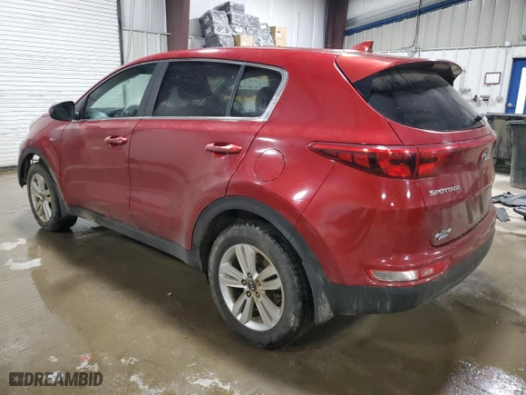 2018 Kia Sportage LX with VIN KNDPMCAC7J7360744, listed as a Copart auction lot 45282125 with 76,343 mi miles and Salvage Title. Bid and sale history available at carsss.com. Image 2.
