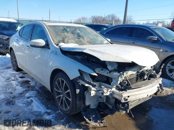2017 Acura TLX V6 with VIN 19UUB2F31HA004817, listed as a IAAI auction lot 41340265 with 91,926 mi miles. Bid and sale history available at carsss.com. Image 1.
