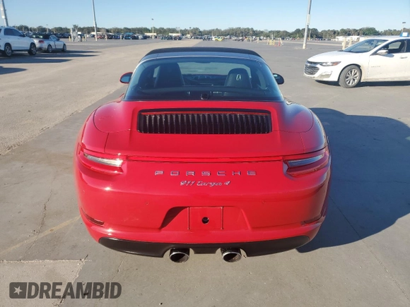 2017 Porsche 911 4 with VIN WP0BA2A99HS132236, listed as a Copart auction lot 79146274 with 0 mi miles and Non Repairable. Bid and sale history available at carsss.com. Image 6.