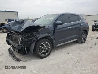 2019 Hyundai Tucson Sport with VIN KM8J33AL8KU020171, listed as a Copart auction lot 46378165 with 99,348 mi miles and Salvage Title. Bid and sale history available at carsss.com. Image 1.