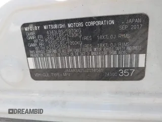 2018 Mitsubishi Outlander Sport ES 2.0 with VIN JA4AR3AU1JZ018060, listed as a IAAI auction lot 40712329 with 118,852 mi miles. Bid and sale history available at carsss.com. Image 9.