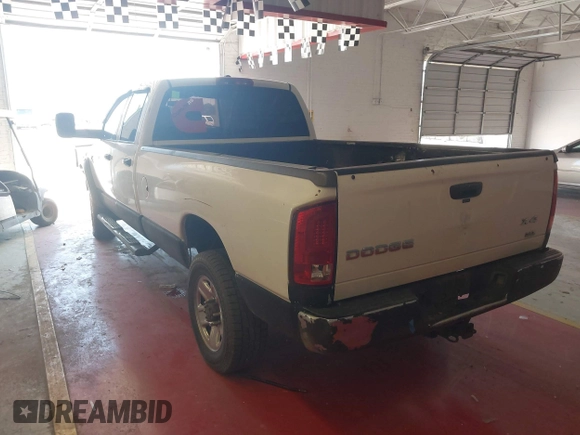 2007 Dodge Ram 2500 SLT with VIN 3D7KS28C57G748610, listed as a IAAI auction lot 41703423 with 1 mi miles. Bid and sale history available at carsss.com. Image 3.