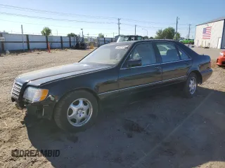 1999 Mercedes-Benz S-Class with VIN WDBGA43G3XA423749, listed as a Copart auction lot 56923464 with 0 mi miles and Salvage Title. Bid and sale history available at carsss.com. Image 1.